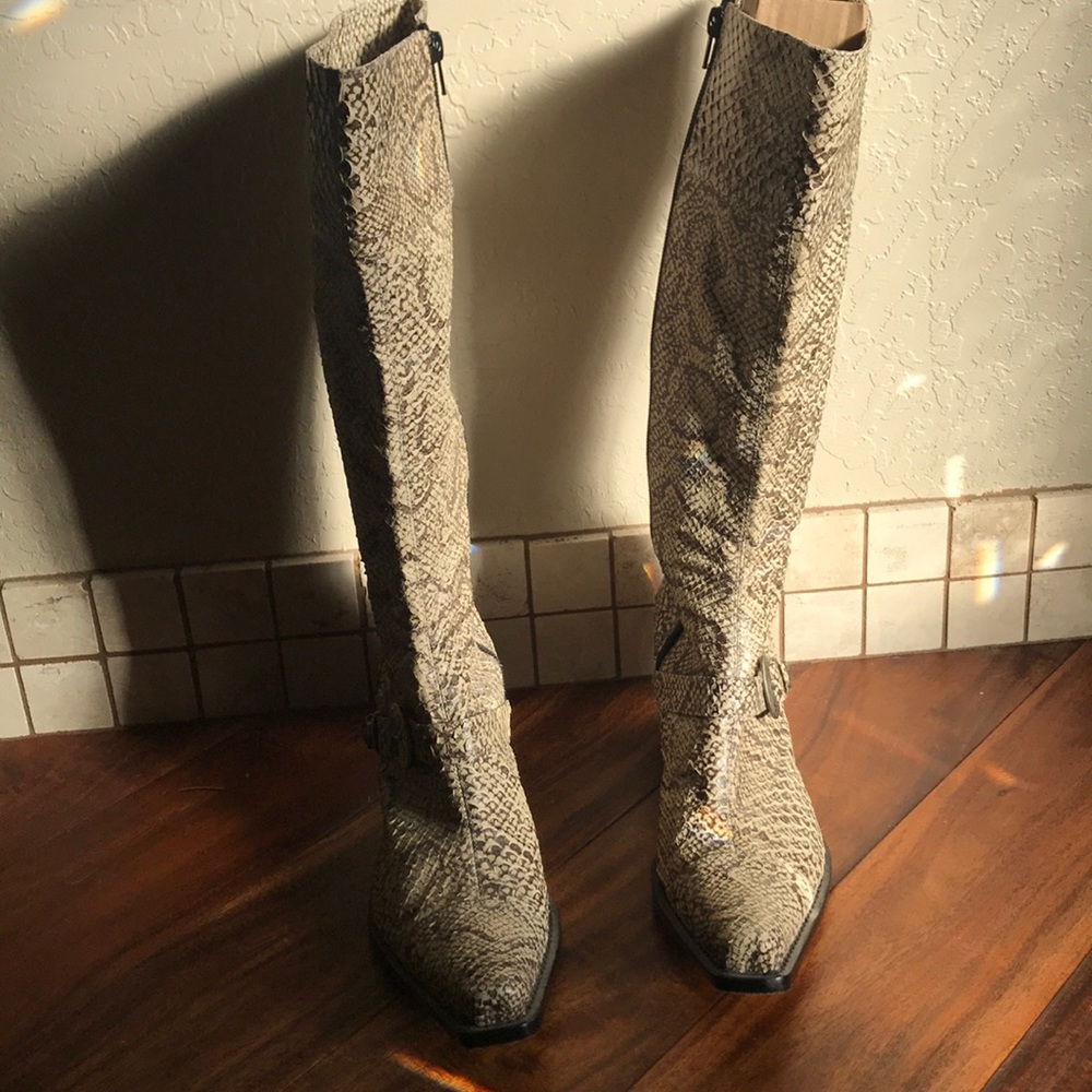 Jessica Bennett Snake Skin Boots